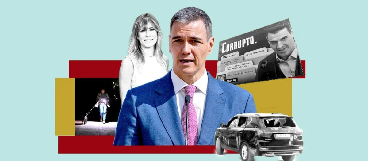 La foto que utiliza The Times para explicar el momento que está atravesando Pedro Sánchez