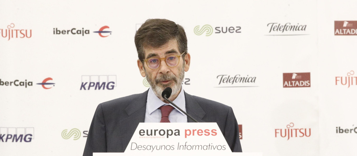 José Enrique Serrano, en los Desayunos Informativos de Europa Press en Madrid