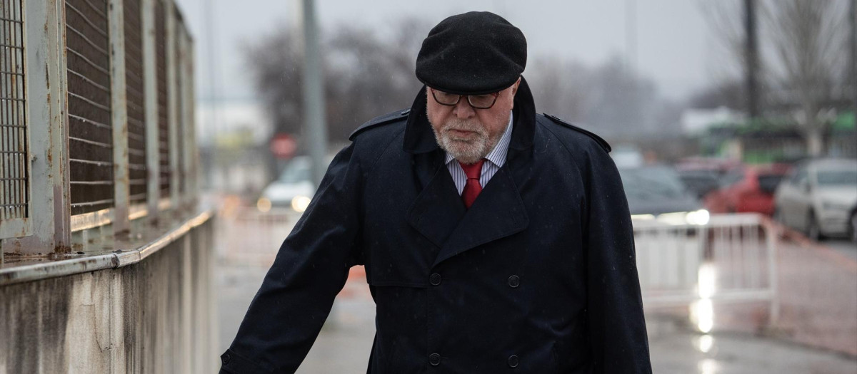 El comisario jubilado José Manuel Villarejo llegando a la Audiencia Nacional, en una imagen de archivo