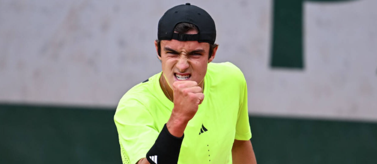 Andrés Santamarta en Roland Garros junior