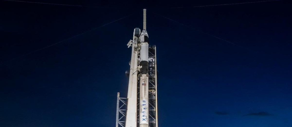 Cohete Falcon 9 con la misión Axiom 4