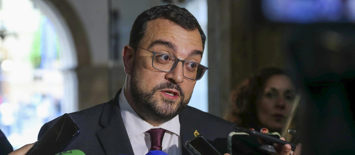 El presidente del Principado, Adrián Barbón