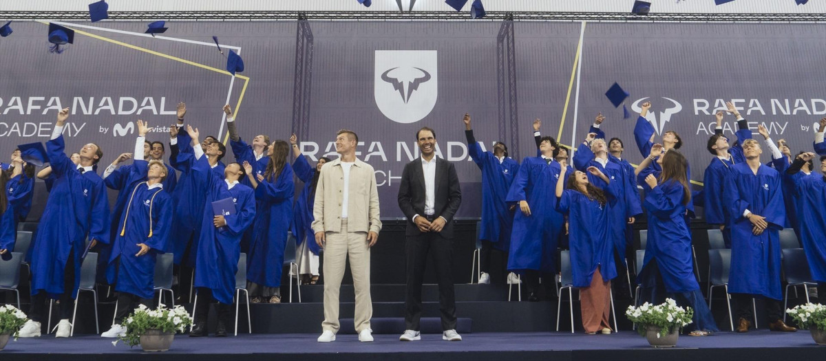 Toni Kroos apadrina a la novena promoción de la Rafa Nadal Academy
REMITIDA / HANDOUT por RAFA NADAL ACADEMY BY MOVISTAR
Fotografía remitida a medios de comunicación exclusivamente para ilustrar la noticia a la que hace referencia la imagen, y citando la procedencia de la imagen en la firma
11/6/2025