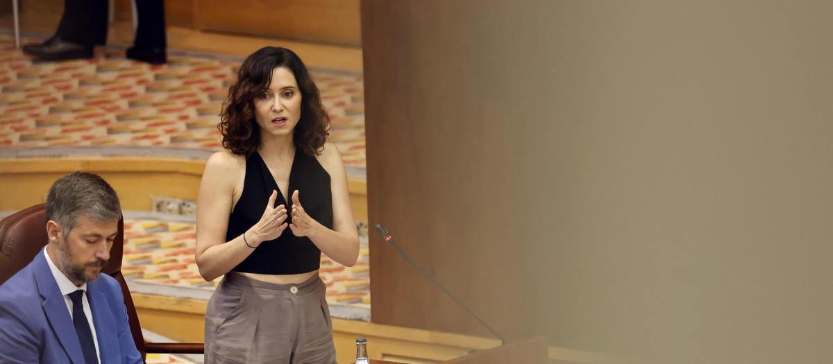 La presidenta de la Comunidad de Madrid, Isabel Díaz Ayuso