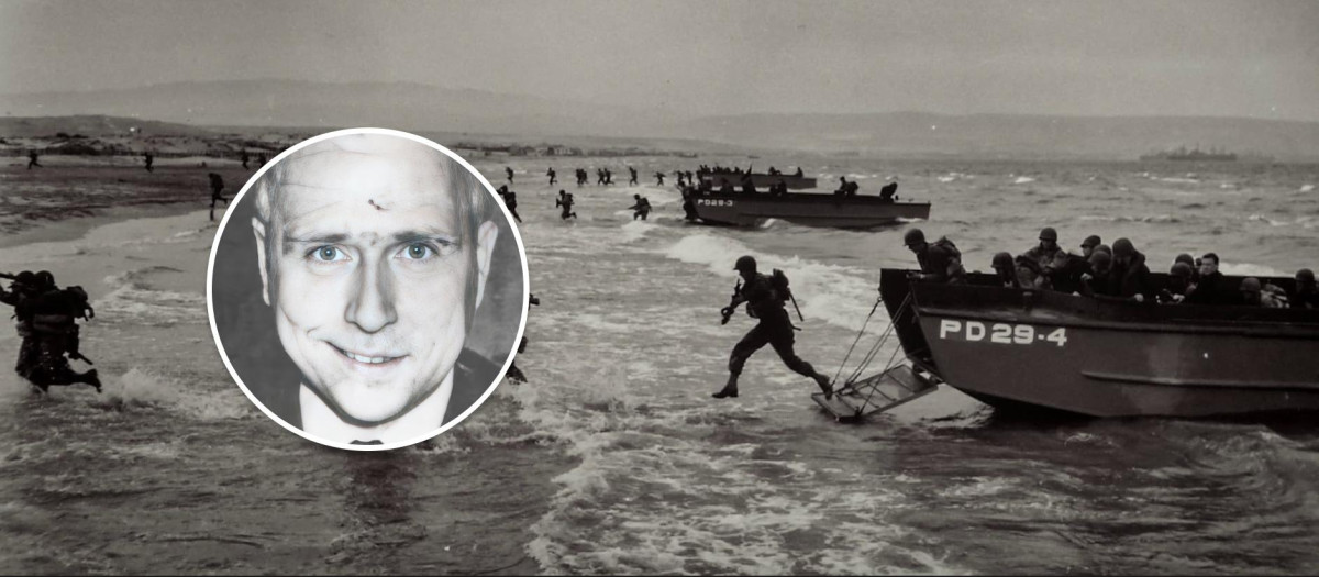 Montaje del desembarco de Normandía y Louis Marius Prevost, el padre marine del papa León XIV