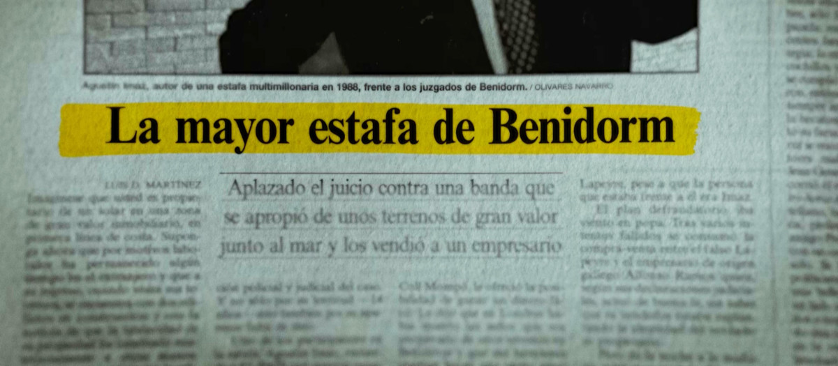 Imagen del informe de la estafa de Benidorm