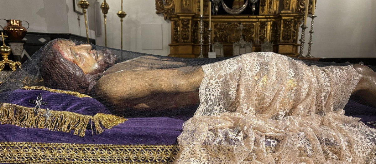 Imagen del Cristo Yacente de Cabra (Córdoba)