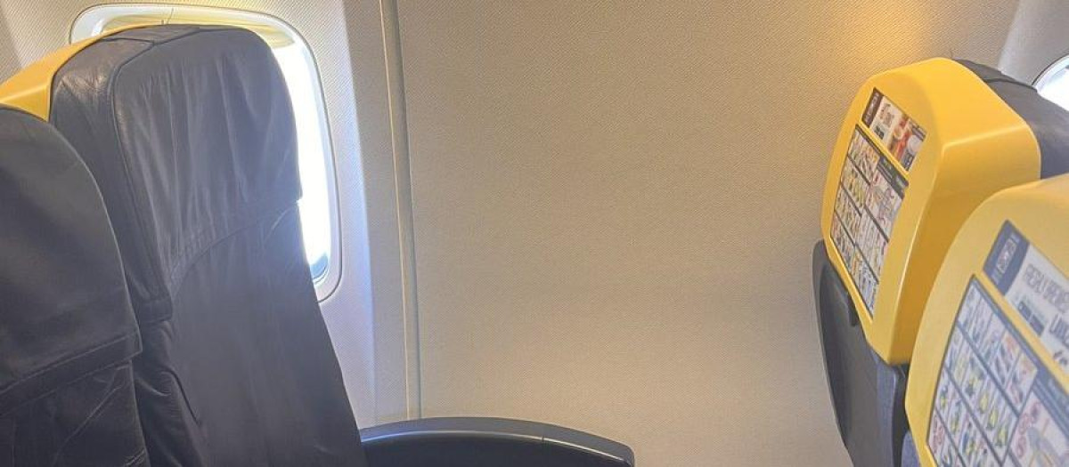 Asiento 11A ofertado por la compañía irlandesa Ryanair