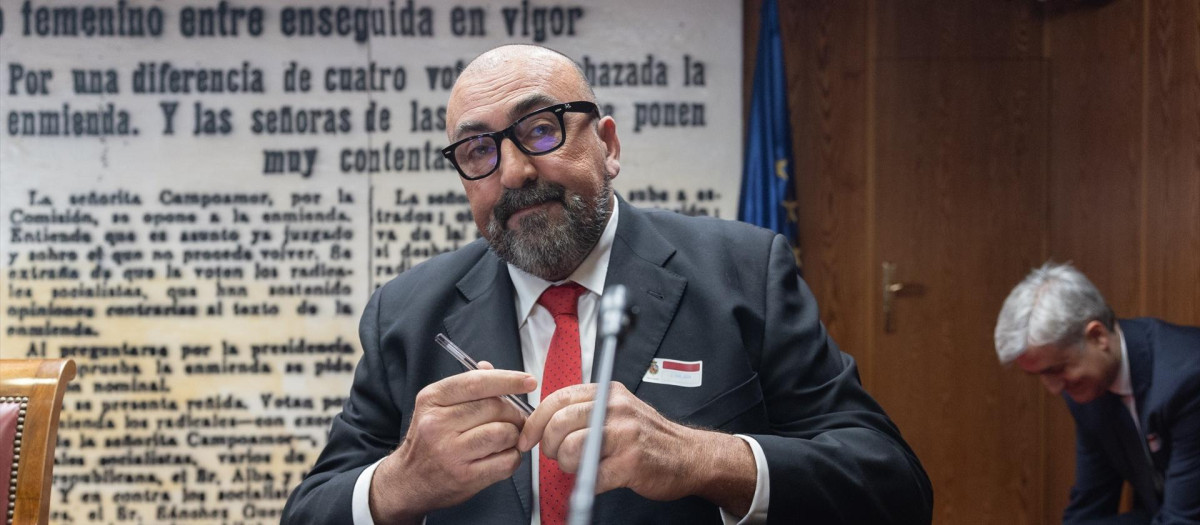 Koldo García, durante su comparecencia en la Comisión del Senado sobre la investigación de las mascarillas en abril de 2024