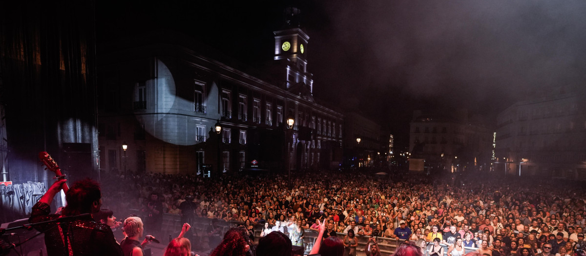 Concierto 'En Sol y sin playa, 40 años, vaya vaya' en la Puerta del Sol