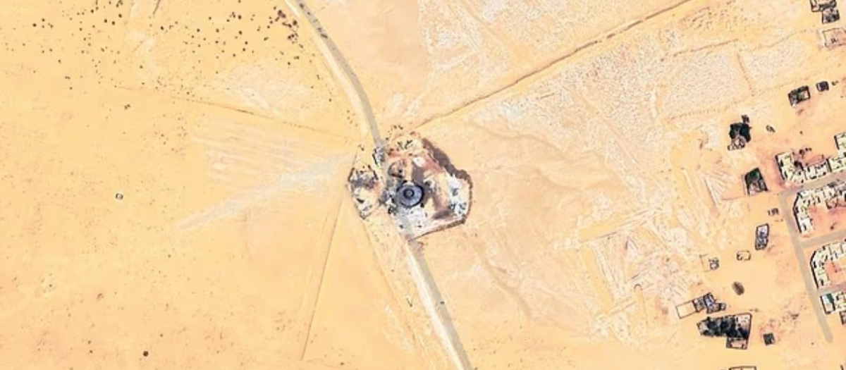 Imagen del supuesto ovni en el desierto del Sáhara