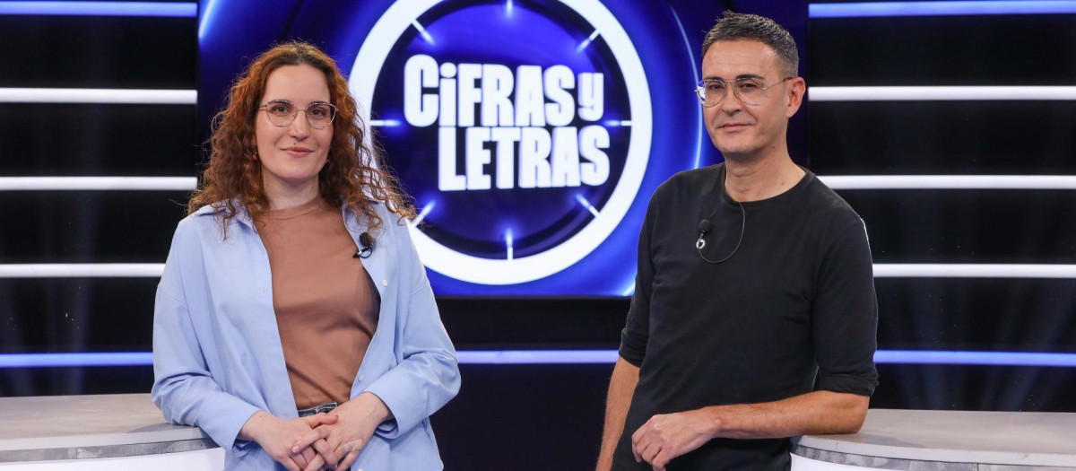 Inés Garrido y José Antonio Montalbán, concursantes de Cifras y Letras
