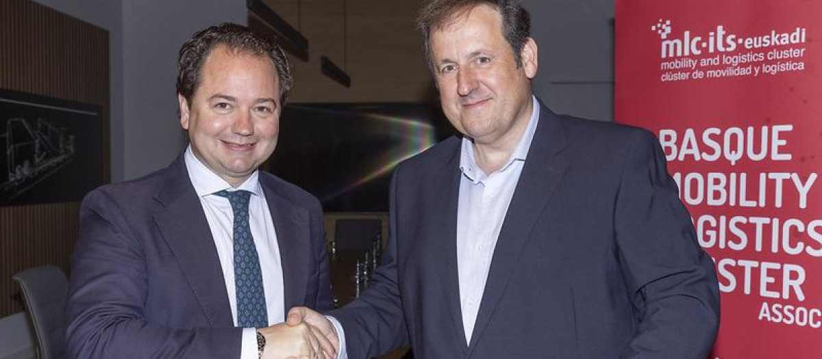Miguel Ángel Tamarit y Eduardo Lasa, presidentes de Andalucía Logistics y del Clúster de Movilidad