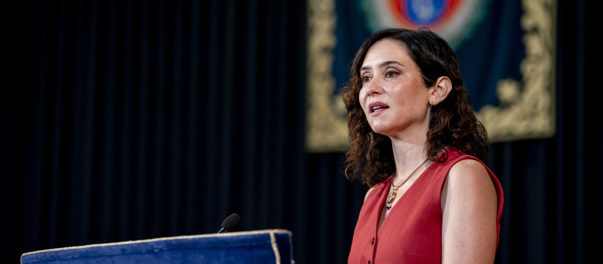 La presidenta de la Comunidad de Madrid, Isabel Díaz Ayuso