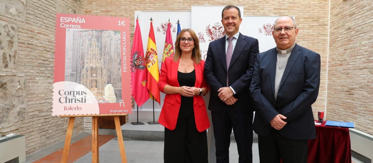 Presentación sello conmemorativo del Corpus Christi en Toledo