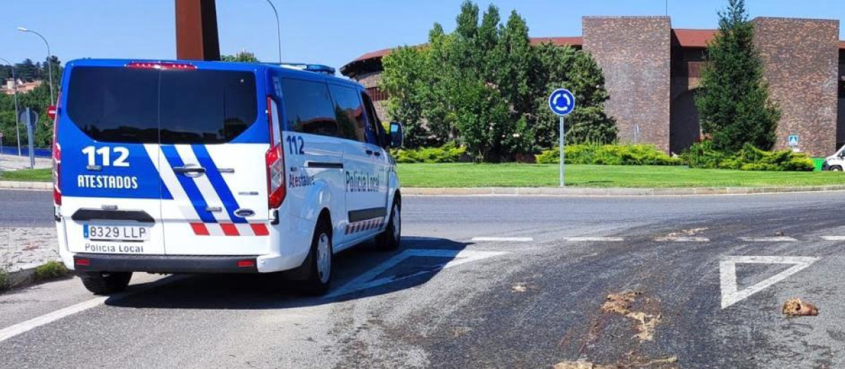 Un vehículo de la Policía Local de Ávila, en una imagen de archivo
