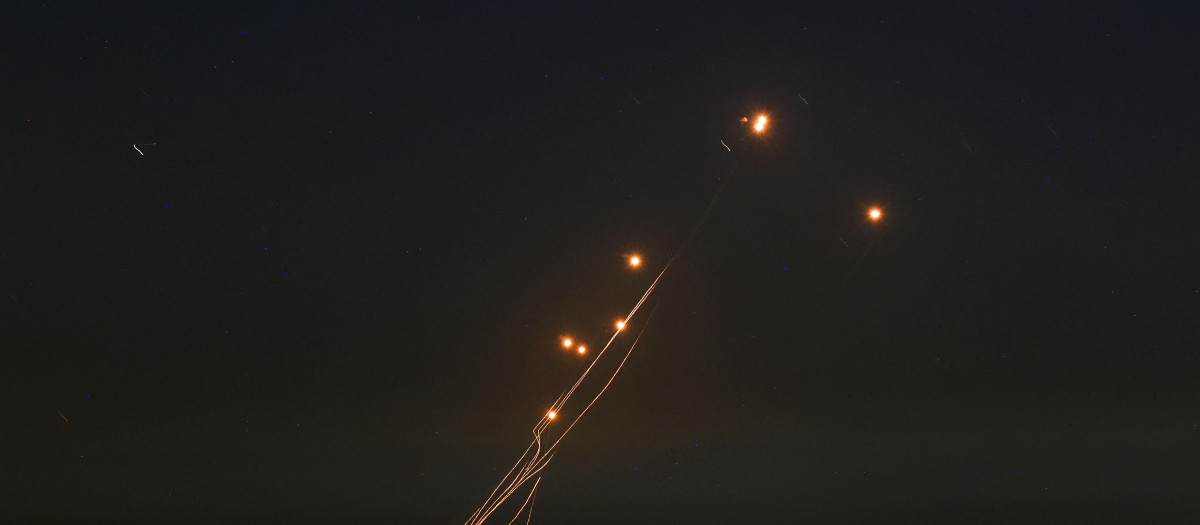 La Cúpula de Hierro de Israel intercepta misiles iraníes