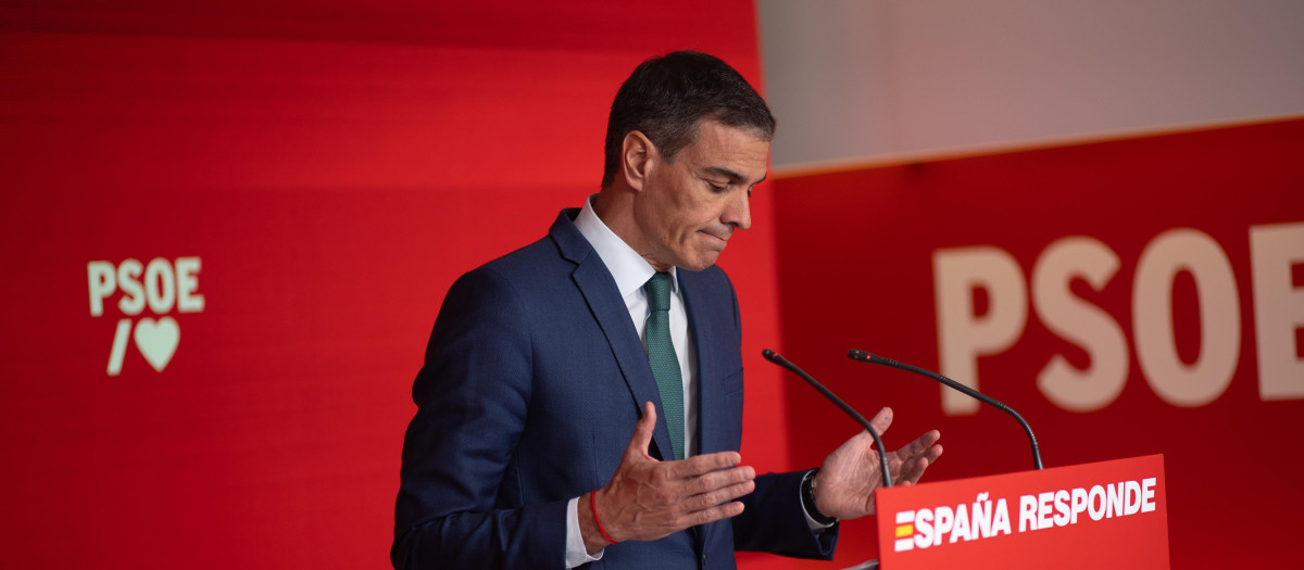 El secretario general del PSOE y presidente del Gobierno, Pedro Sánchez