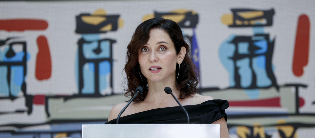 La presidenta de la Comunidad de Madrid, Isabel Díaz Ayuso