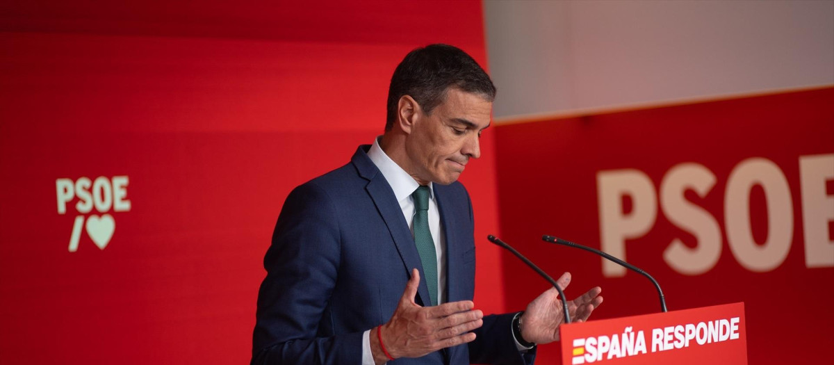 El secretario general del PSOE y presidente del Gobierno, Pedro Sánchez