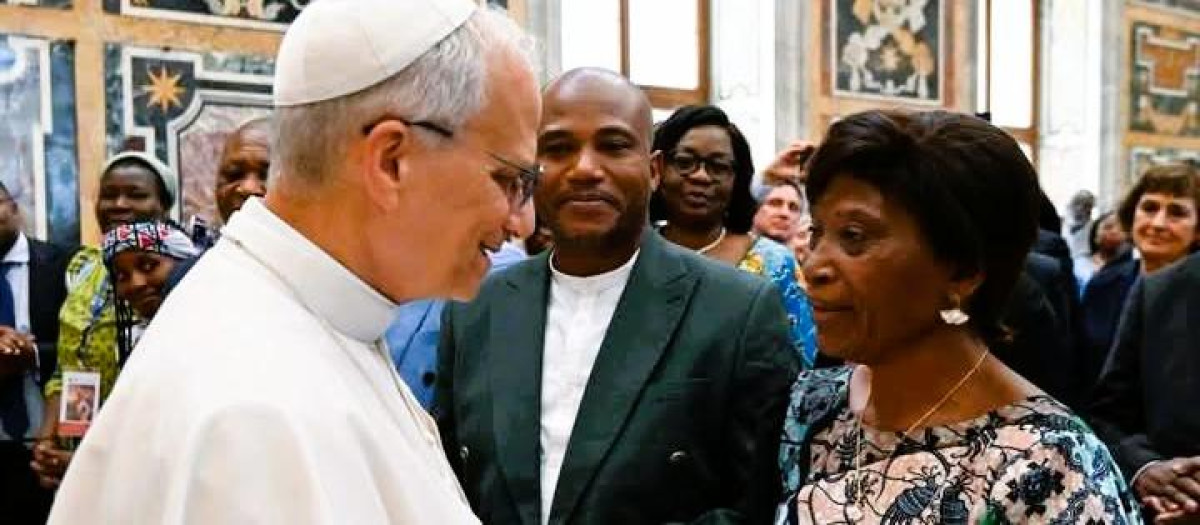 León XIV recibe el pasado lunes a la madre del nuevo beato Floribert Bwana Chui