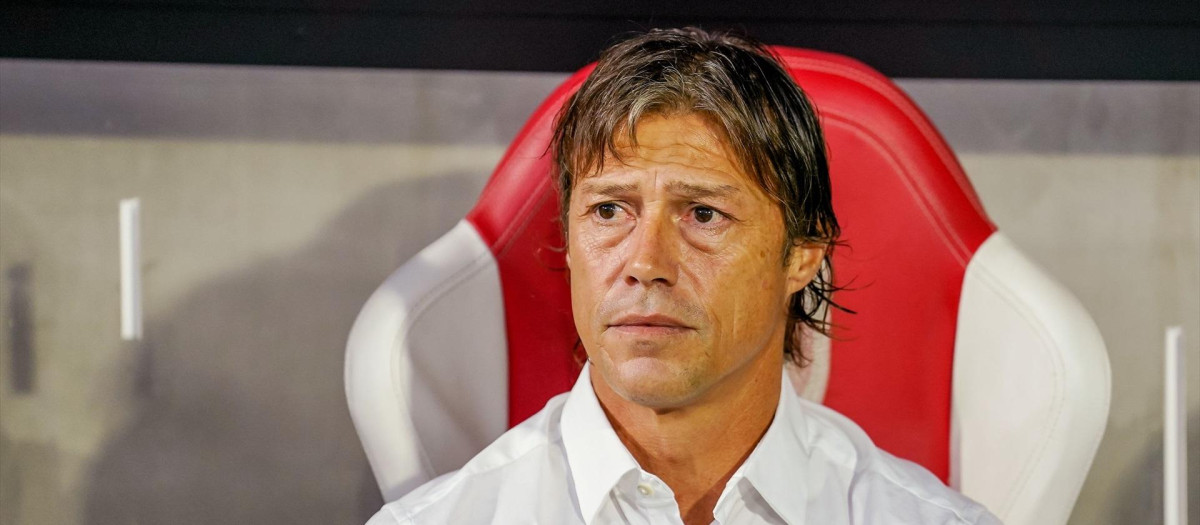 Matías Almeyda dirigiendo al AEK de Atenas