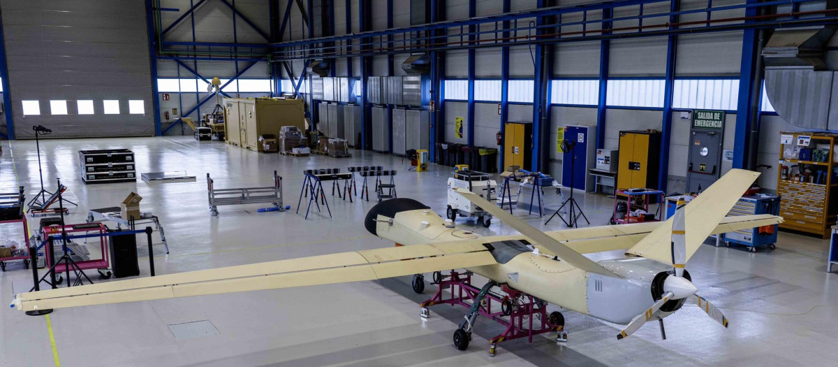 Prototipo del Sirtap, el sistema aéreo táctico no tripulado de alto rendimiento