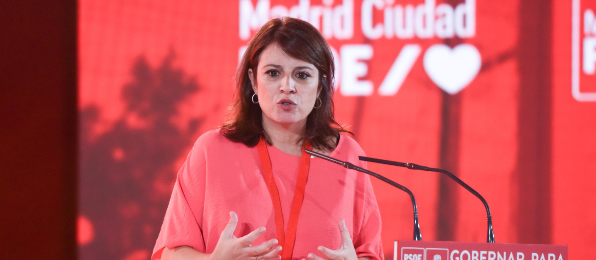 Adriana Lastra, en la celebración de la Convención del PSOE Madrid Ciudad