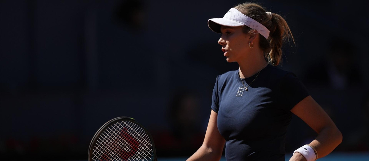 Katie Boulter, en el Mutua Madrid Open