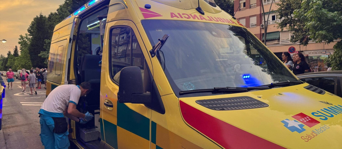 Una ambulancia de Madrid
