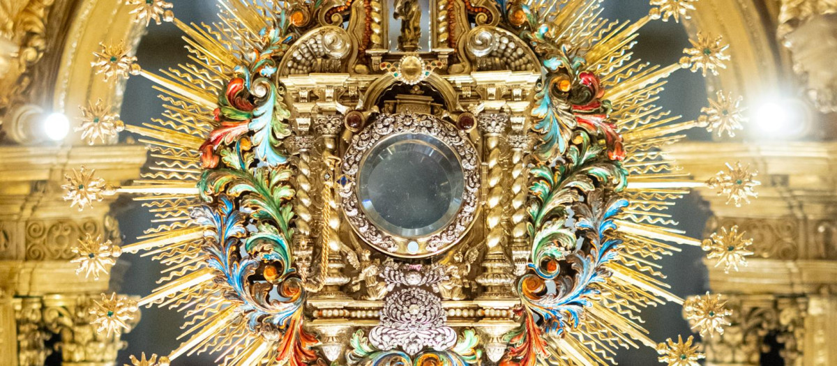 Imagen del nuevo aspecto de la Custodia del Corpus Christi de Valencia.