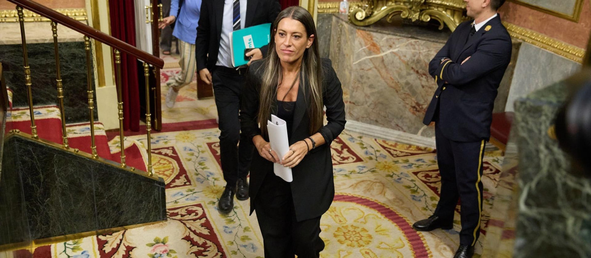 La portavoz de Junts en el Congreso de los Diputados, Miriam Nogueras.