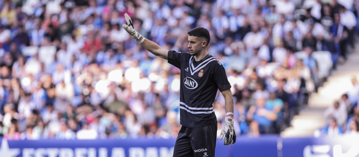 Joan García, en una imagen de archivo con el Espanyol