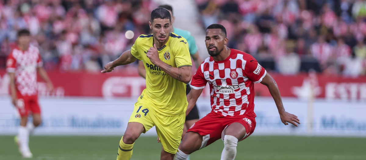 Imagen de archivo del último partido entre Girona y Villarreal.