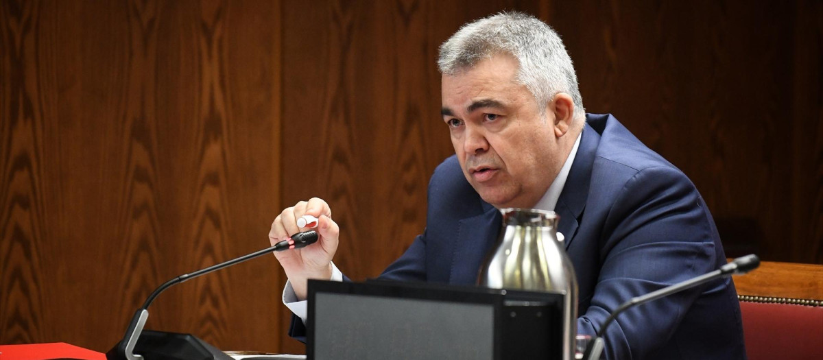 Santos Cerdán, en la comisión de investigación del Senado donde habría cometido falso testimonio