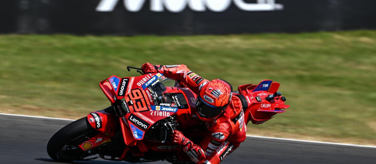 Marc Márquez en la qualy del Gran Premio Italia