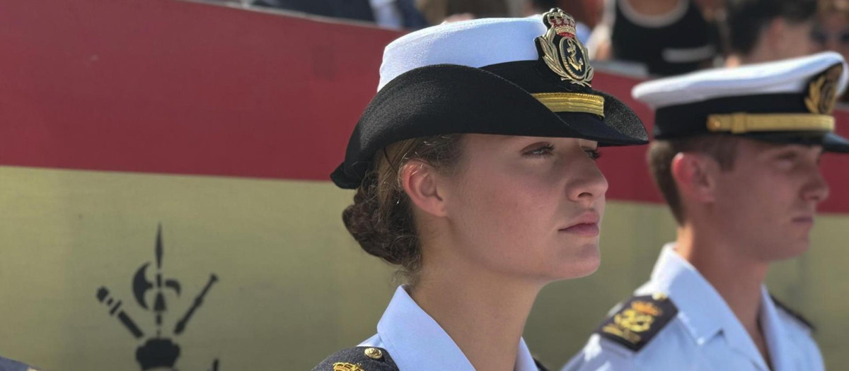 La Princesa de Asturias, en el acto militar celebrado este sábado en la sede de la Legión en Ceuta