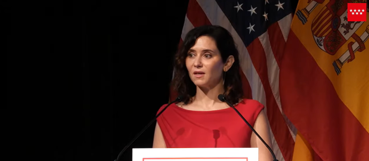 La presidenta de la Comunidad de Madrid, Isabel Díaz Ayuso