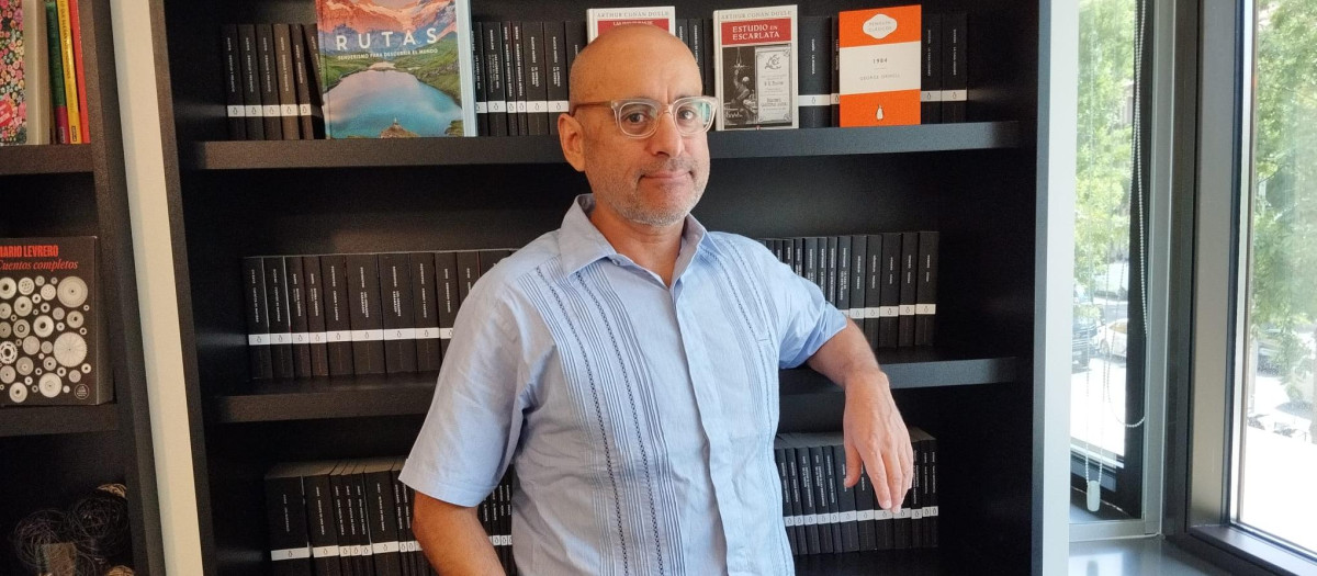 Gustavo Rodríguez después de la entrevista con El Debate