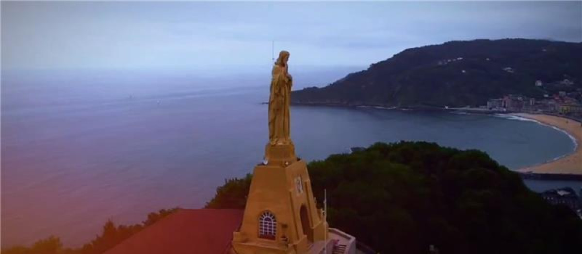 Imagen del Sagrado Corazón del Monte Urgull (San Sebastián)