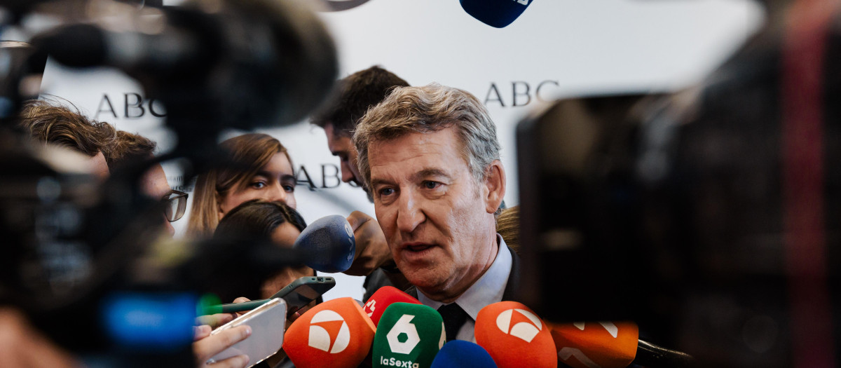 El líder del Partido Popular, Alberto Núñez Feijóo
