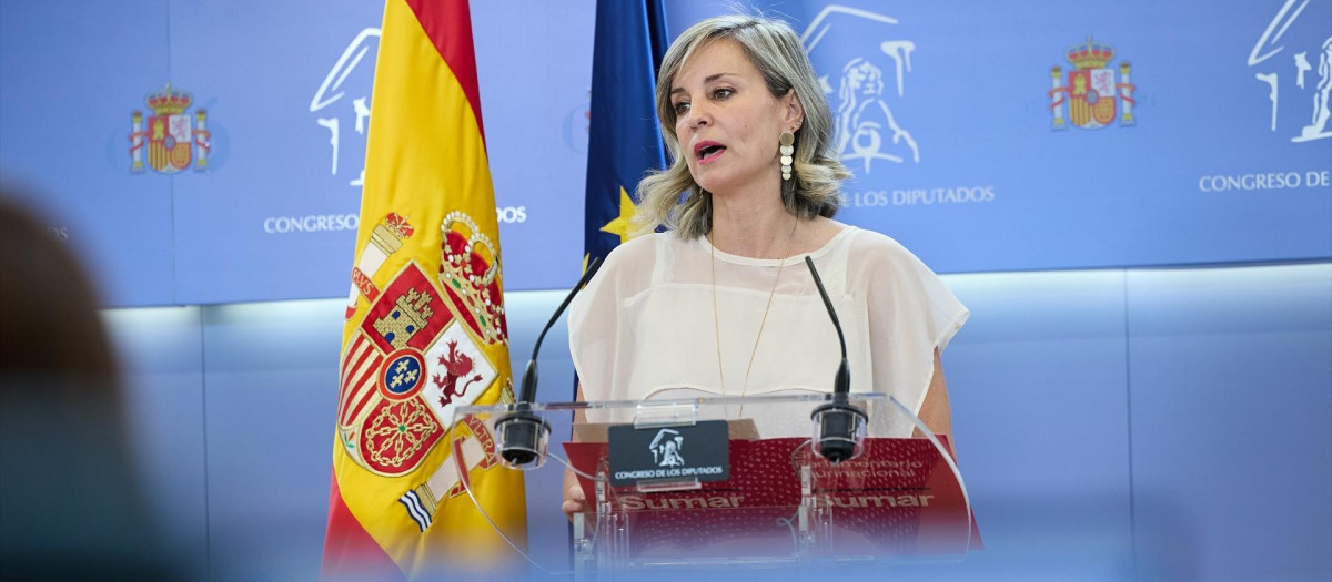 La portavoz de Sumar en el Congreso, Verónica Martínez