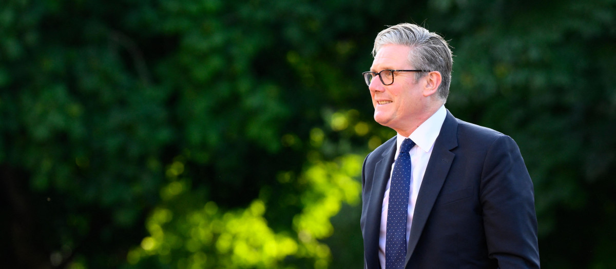 El primer ministro británico, Keir Starmer, en la cumbre de la OTAN