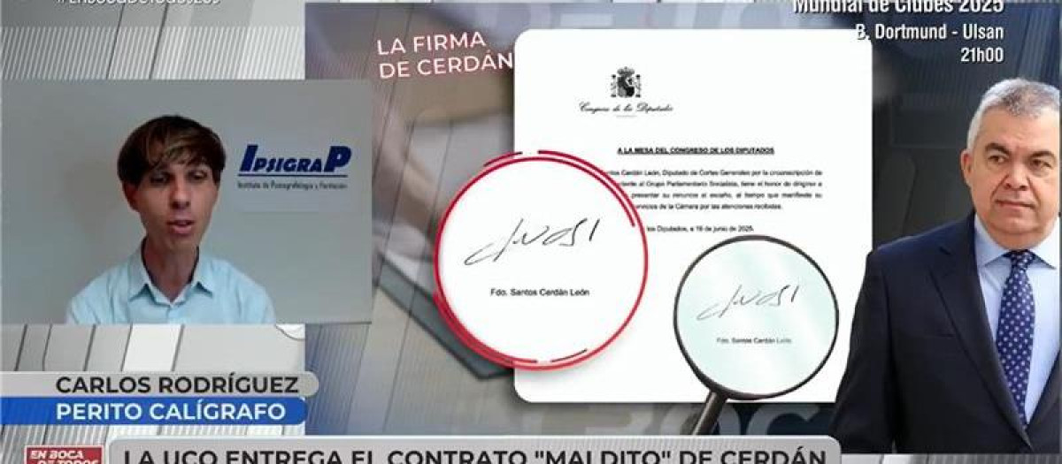 El perito Carlos Rodríguez durante su entrevista a 'En boca de todos' de Cuatro