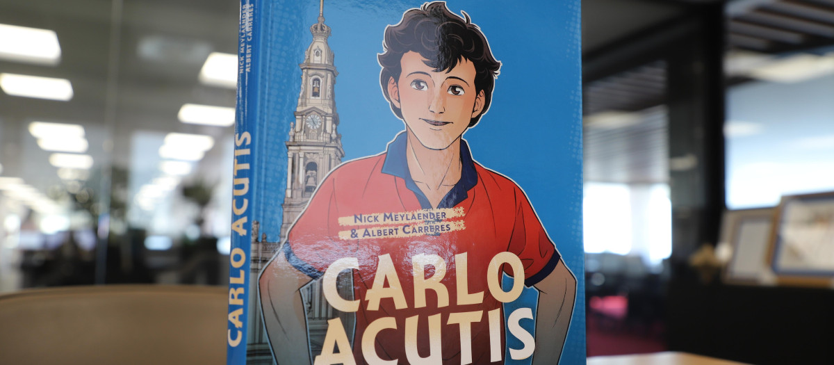 La portada del nuevo cómic de Carlo Acutis