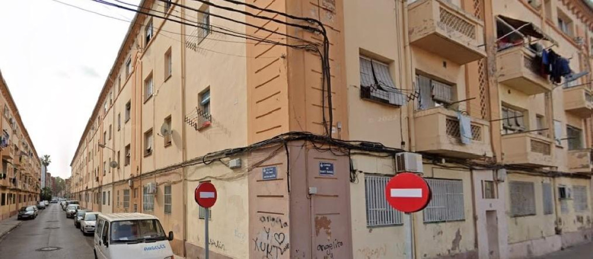 Imagen de archivo de la zona de las Casitas Rosas en el barrio de la Malvarrosa, uno de los más conflictivos y peligrosos de Valencia