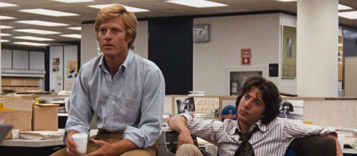 Robert Redford y Dustin Hoffman protagonizan Todos los hombres del presidente