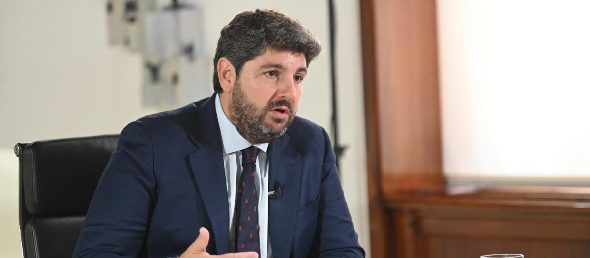El presidente de la Región de Murcia, Fernando López Miras
