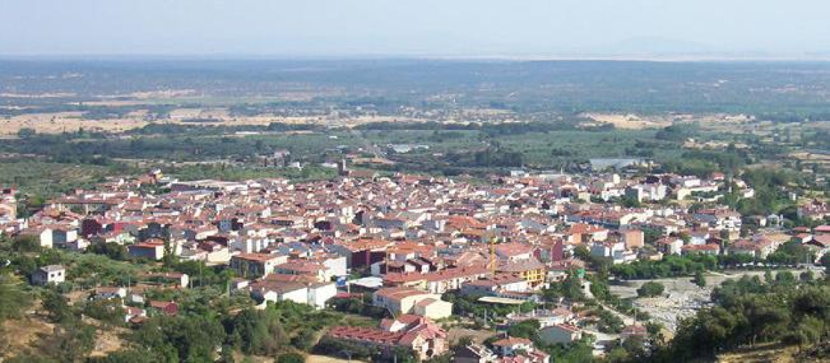 Vista aérea de Candeleda, en Ávila