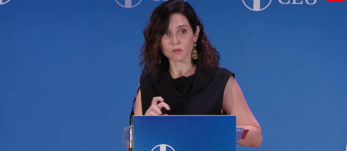 La presidenta de la Comunidad de Madrid, Isabel Díaz Ayuso